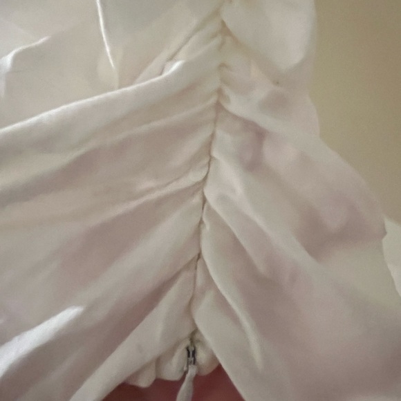 Reformation Cream Ruched Blouse - Picture 4 of 5